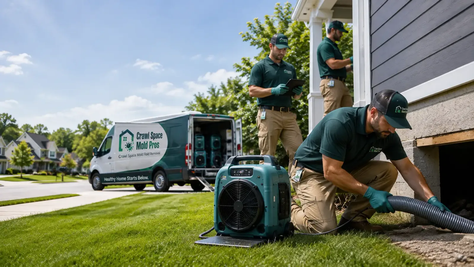 Crawl Space Mold Removal in Menomonee Falls, WI